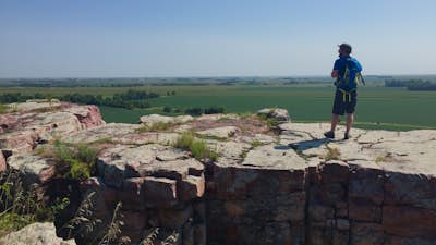 Hike "The Mound" at Blue Mounds State Park 