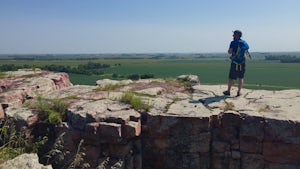 Hike "The Mound" at Blue Mounds State Park 