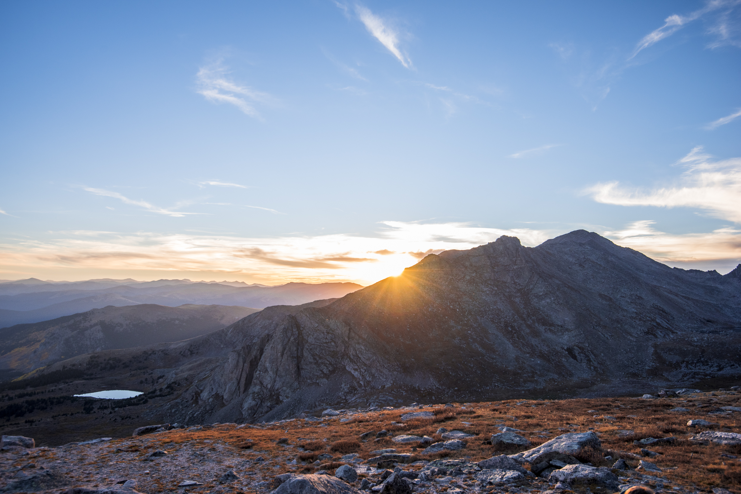 Watch the Sunset from Mt Evans Road