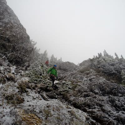 Winter Climbing Mount Arrowsmith 