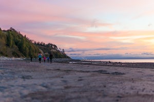 Run at Goose Spit Regional Park