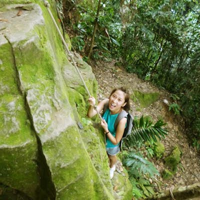 Hike and easy rockclimb at Gunung Panti