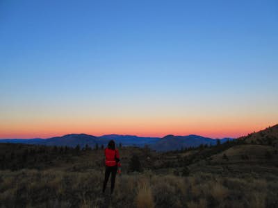Enjoy a quick sunset hike in Kamloops