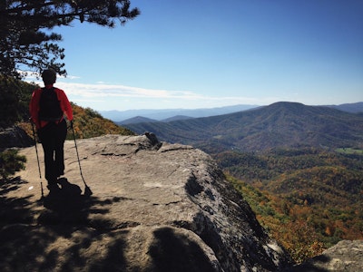 Hike to Tinker Cliffs, Tinker Cliff Parking lot