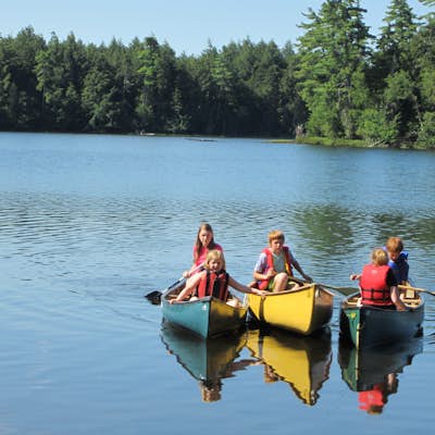 Canoe Camp in the St. Regis Canoe Area