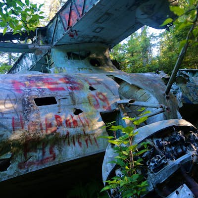Hike to the Canso Bomber Plane Wreck