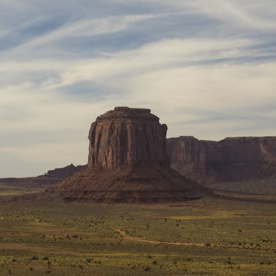 Camp in Monument Valley