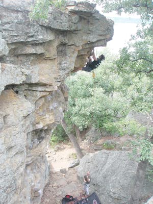 Rock Climb at Lake Mineral Wells State Park