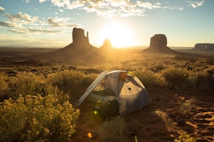 Camp at The View Campground in Monument Valley