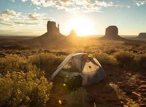 Camp at The View Campground in Monument Valley