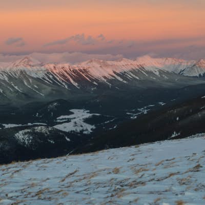 Cross-Country Ski and Scramble to Oldforgetmenot for Sunrise