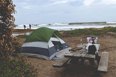 Camp at Carpinteria State Beach