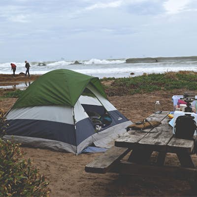 Camp at Carpinteria State Beach