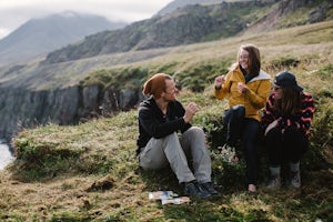 Cliffside Salmon Snackers In Iceland