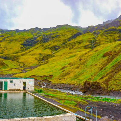 Abandoned Hot Spring on the South Coast of Iceland
