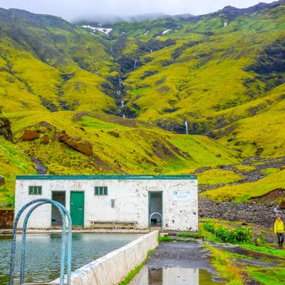 Abandoned Hot Spring on the South Coast of Iceland