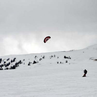 Winter Kiteboarding Skyline Ridge