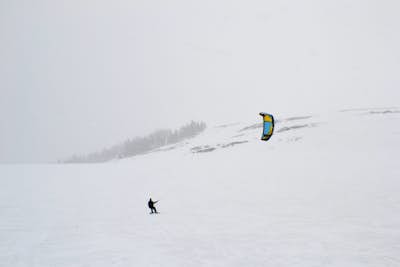 Winter Kiteboarding Skyline Ridge