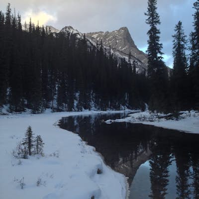 Snowshoe to Jaques Lake Campground 