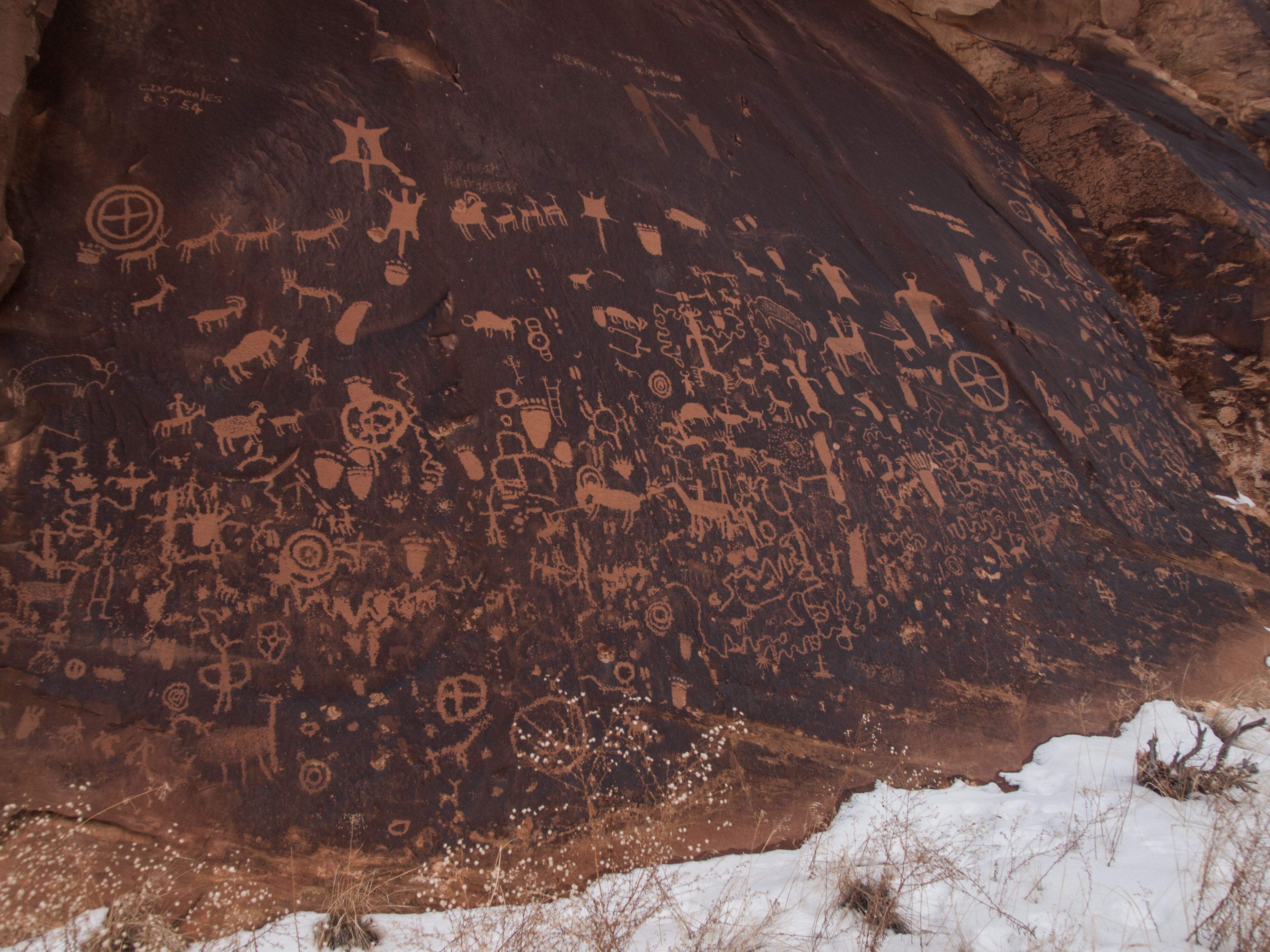 Explore the Newspaper Rock Ancient Petroglyphs 