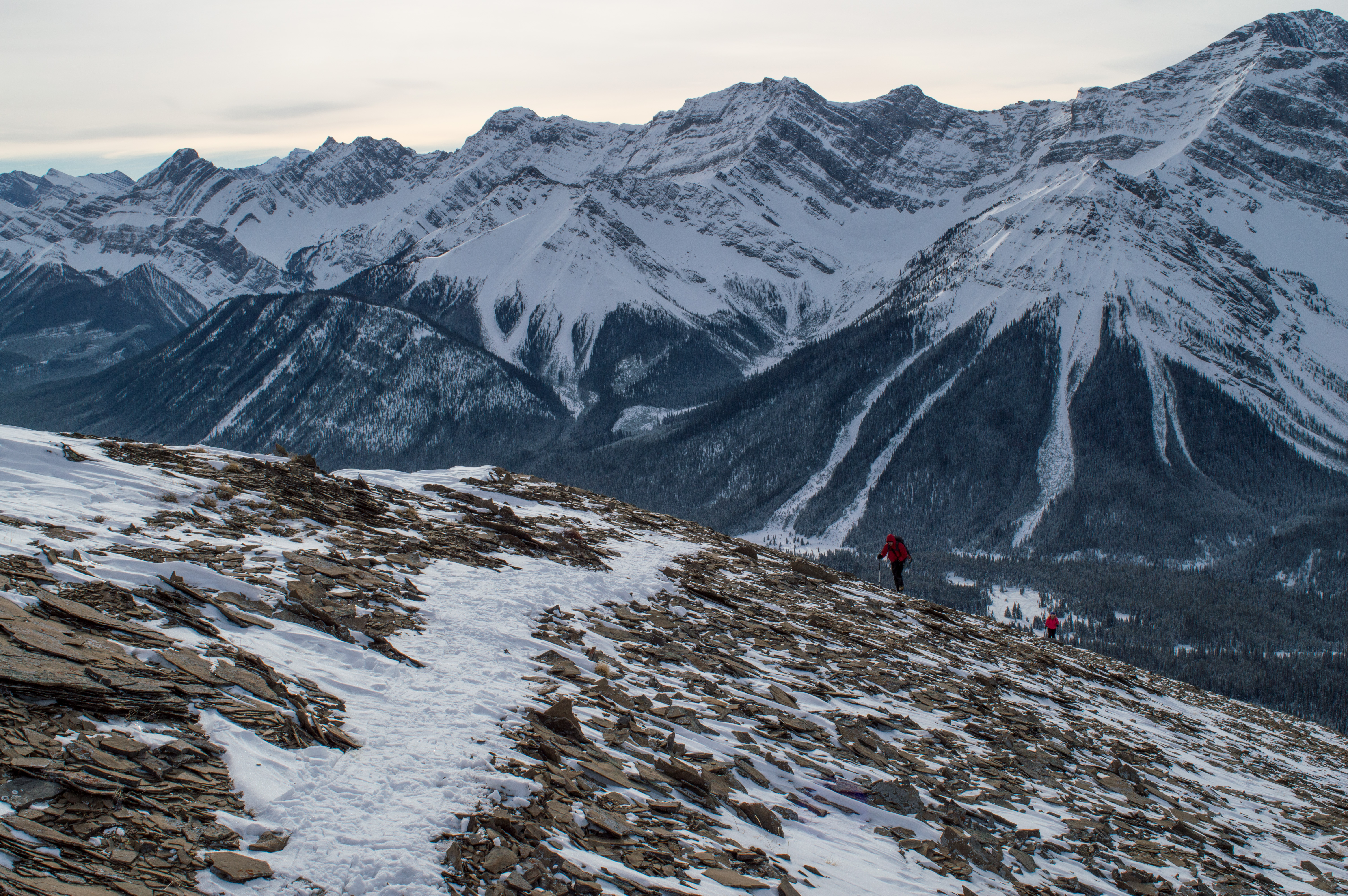 Snowshoe the Kent Ridge North Outlier, Kananaskis, Alberta