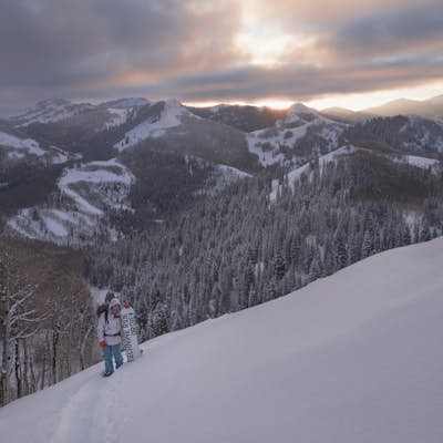 Winter Backpack to Dog Lake and Backcountry Ski Reynolds Peak