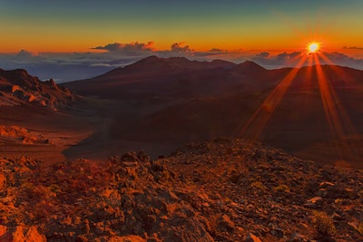 Catch a Sunrise from Pa Ka'oao (White Hill) on Haleakala, Haleakala