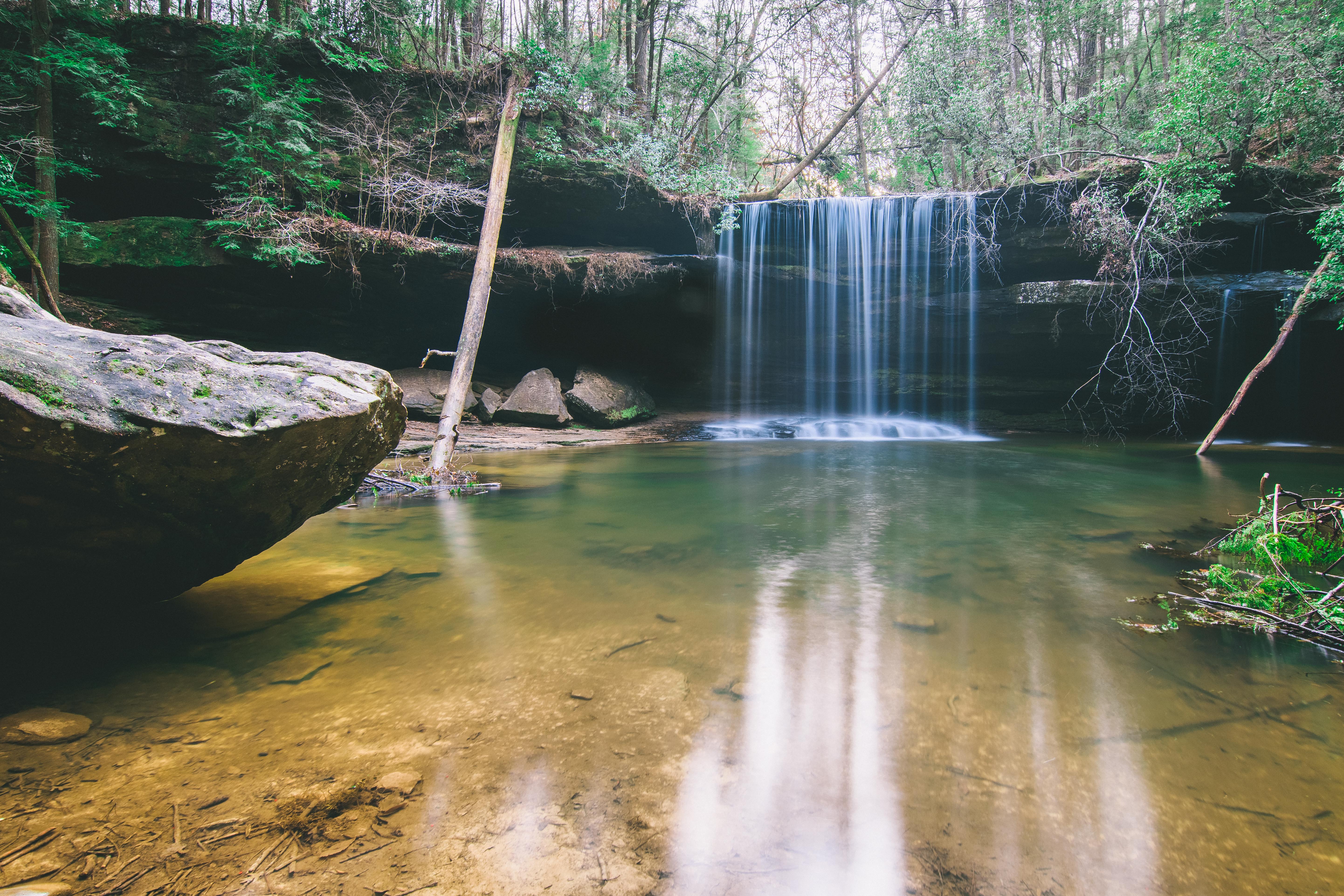 Hike to Upper Caney Creek Falls, Double Springs, Alabama