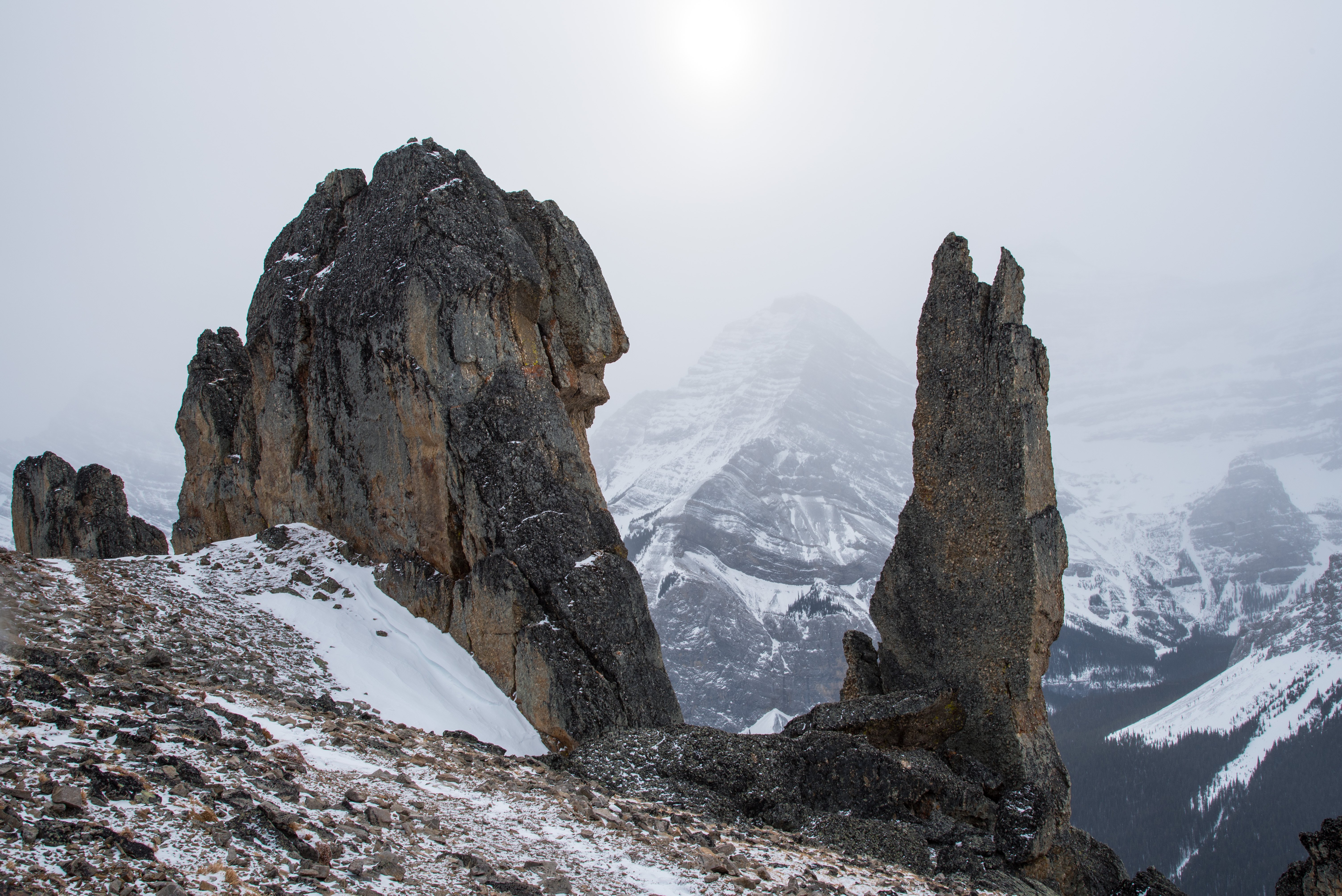 Winter Climb Mount Allan
