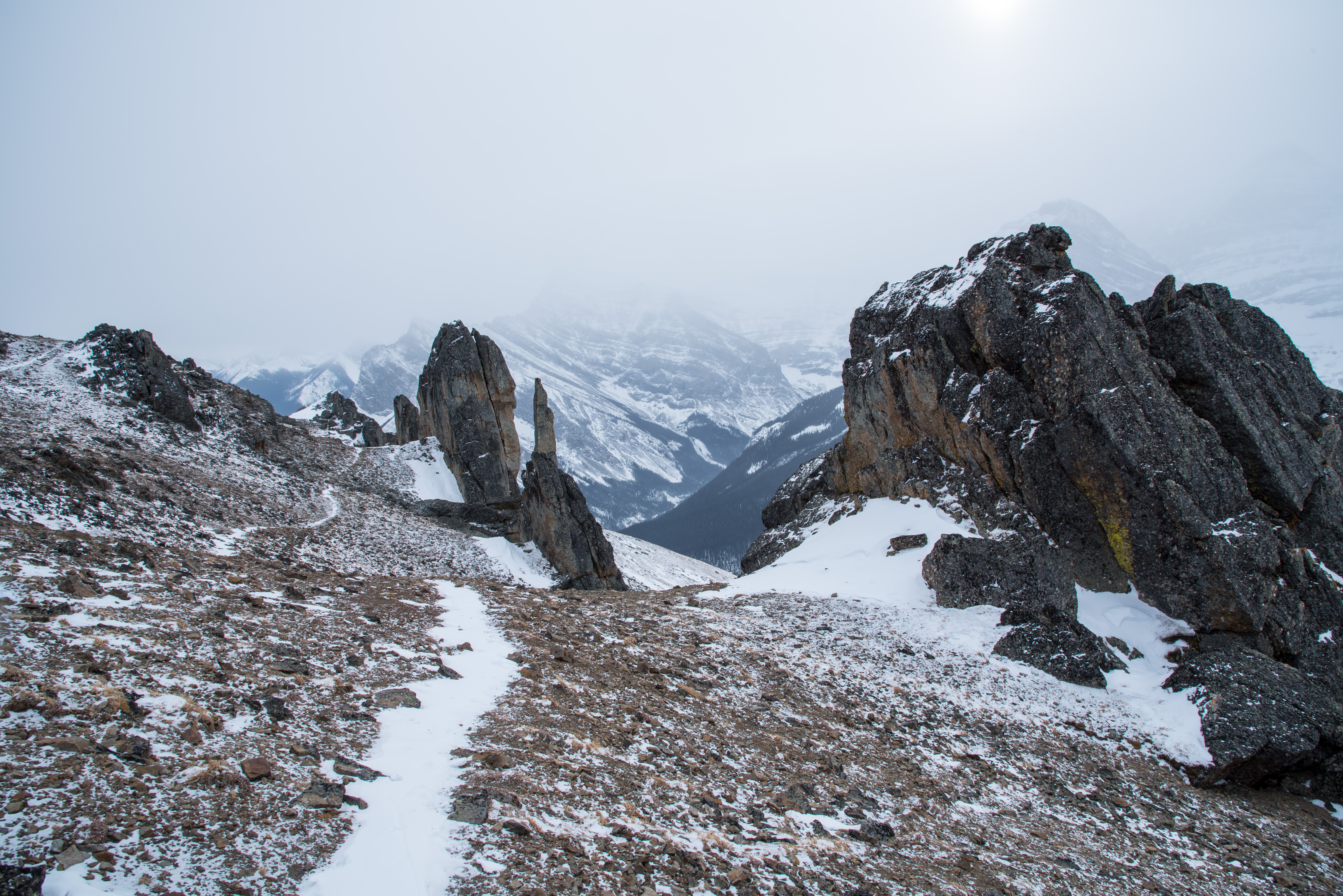 Winter Climb Mount Allan