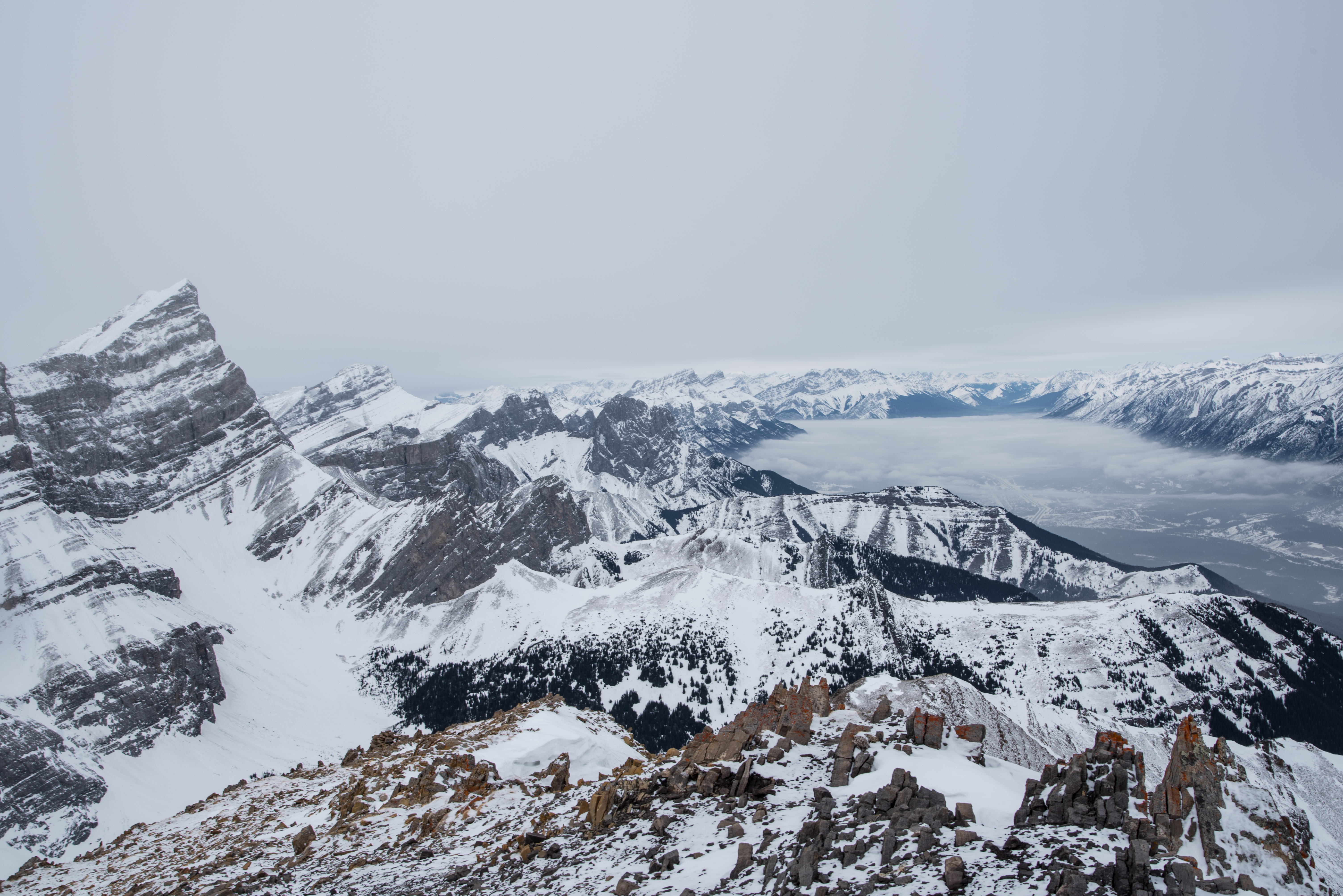 Winter Climb Mount Allan