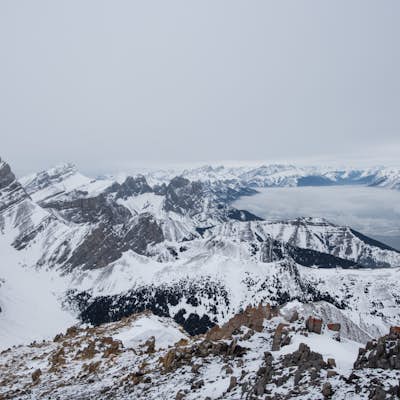 Winter Climb Mount Allan