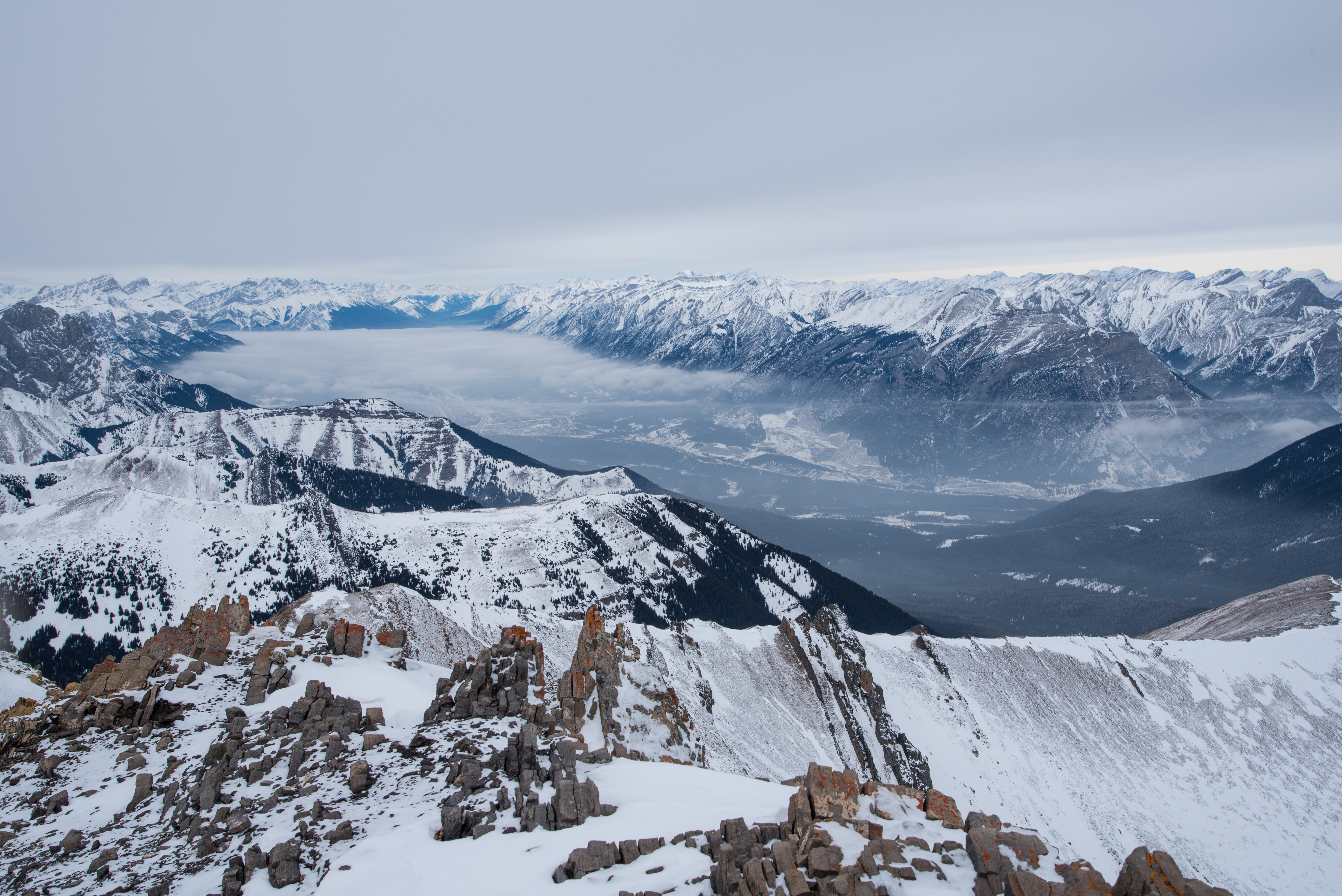 Winter Climb Mount Allan