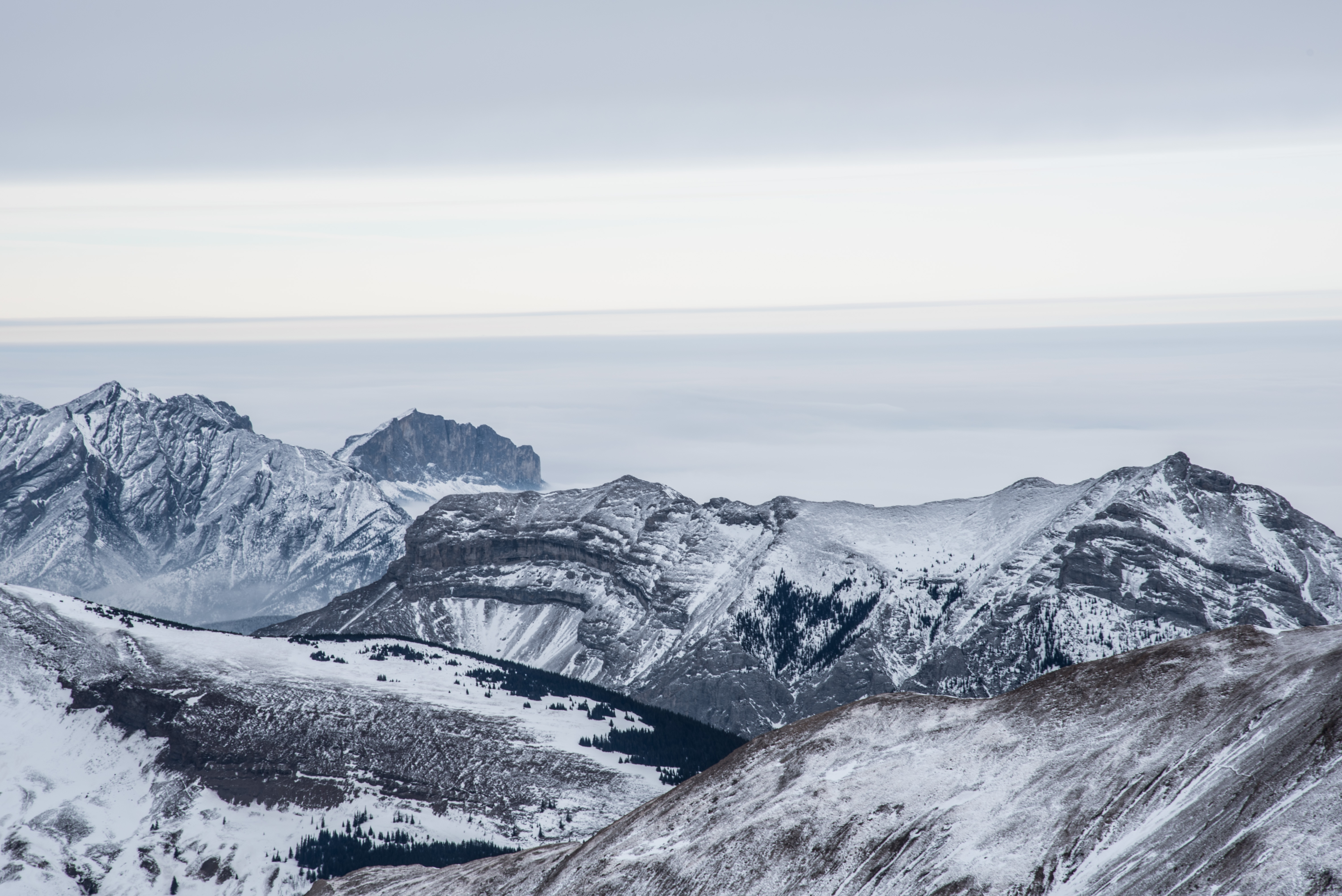 Winter Climb Mount Allan