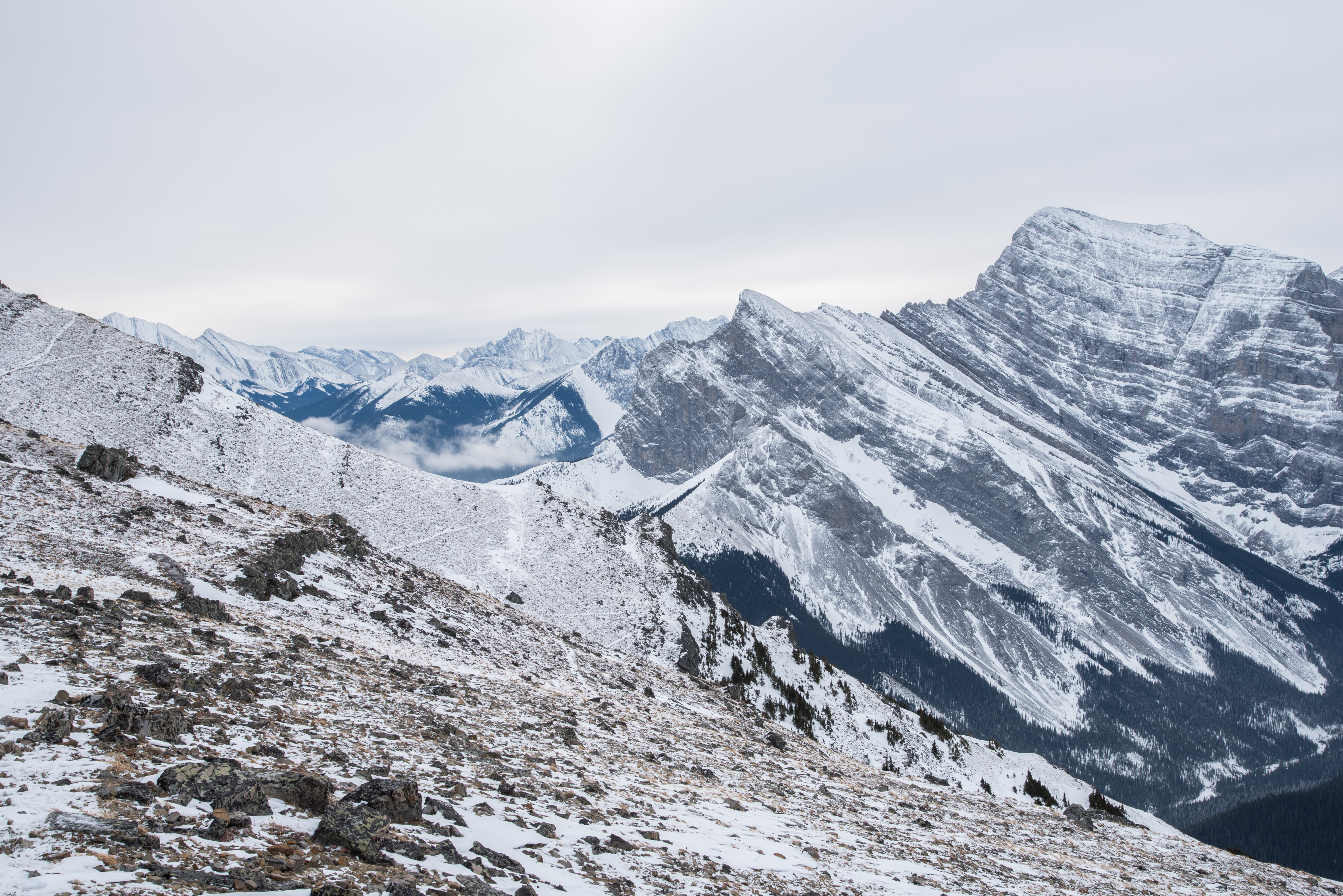 Winter Climb Mount Allan
