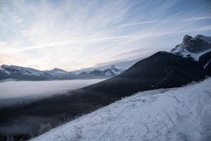 Winter Climb Mount Allan