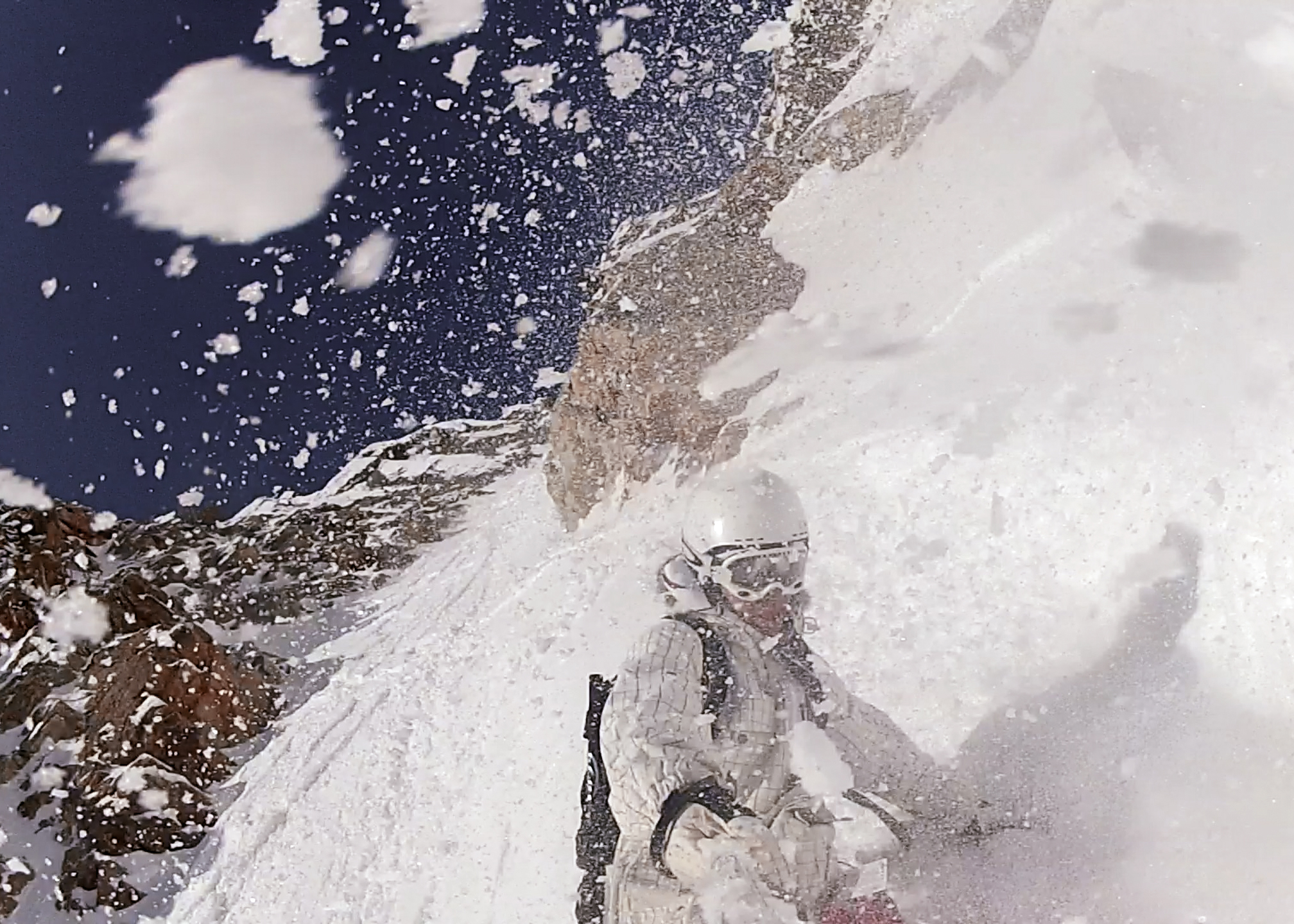 Backcountry Ski Suicide Chute on Mt. Superior