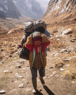 Trek to Annapurna Base Camp in the Himalayas