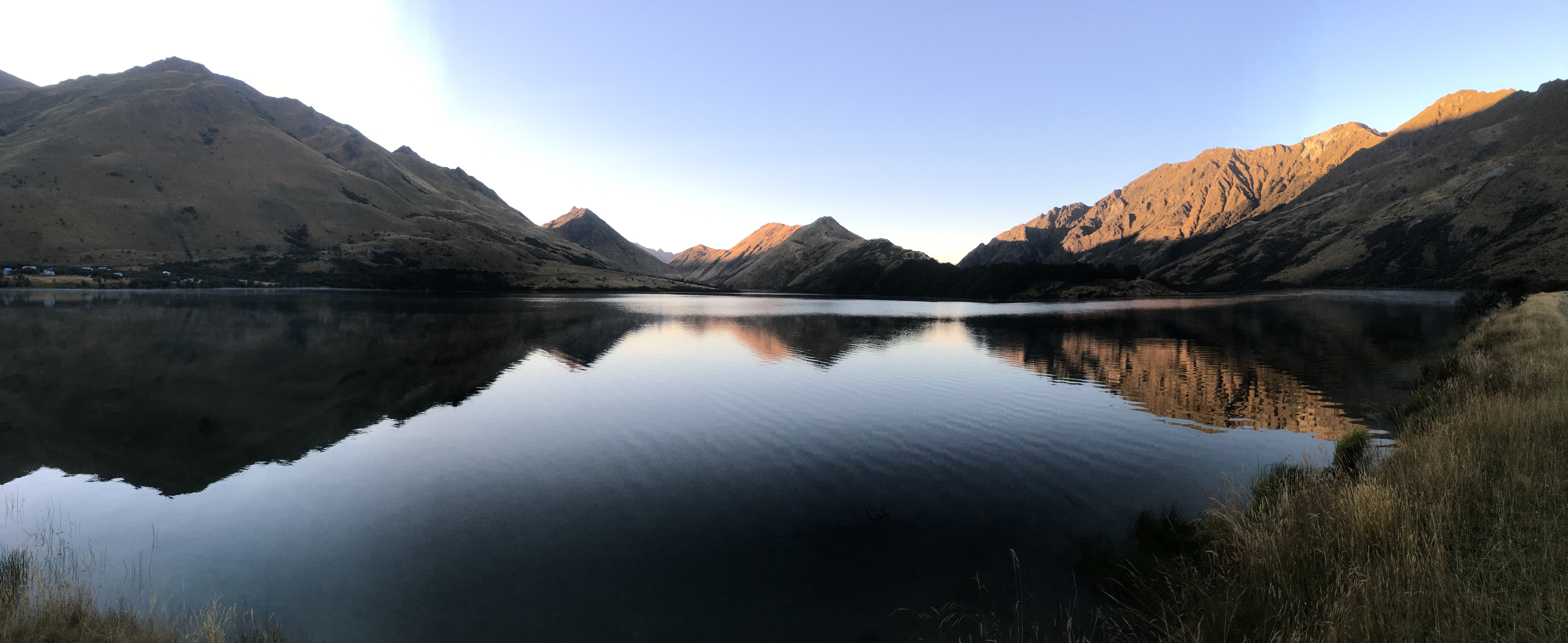 Camp at Moke Lake, Ben Lomond, New Zealand