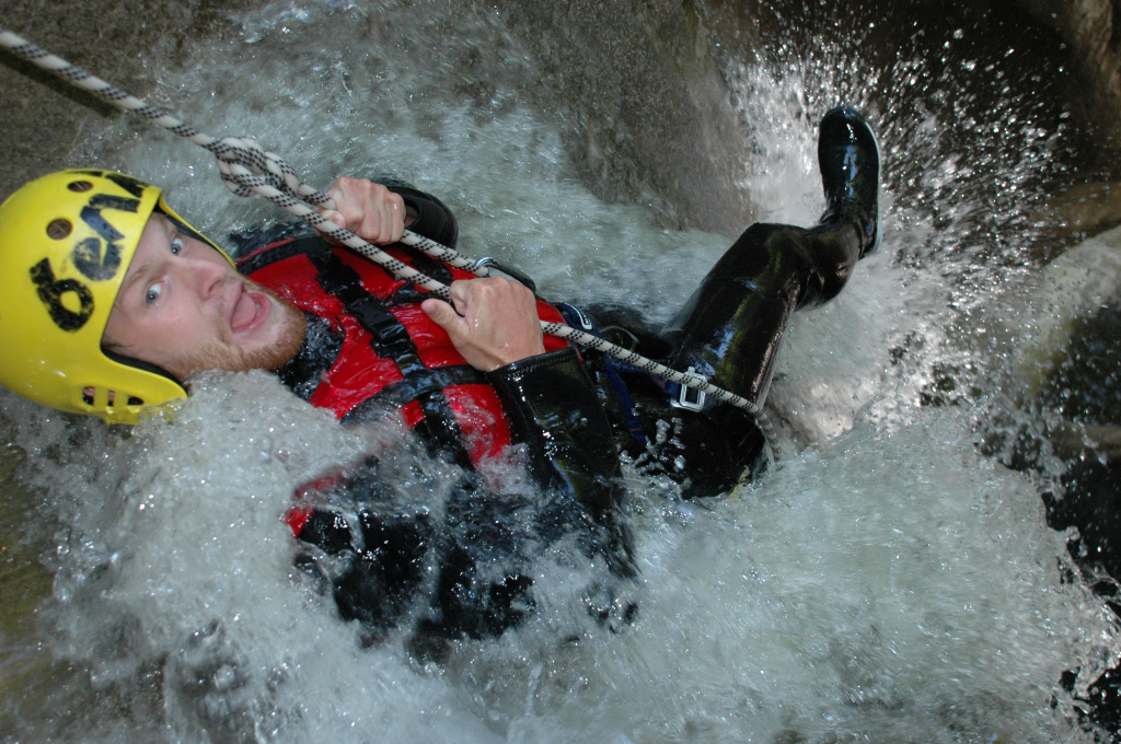 Canyoning in the Saxetenbach Gorge