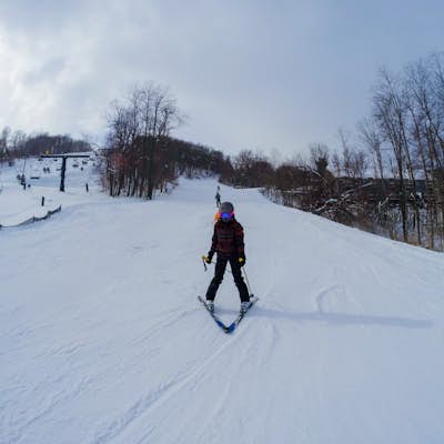 Skiing at Wisp Resort in Deep Creek Maryland 