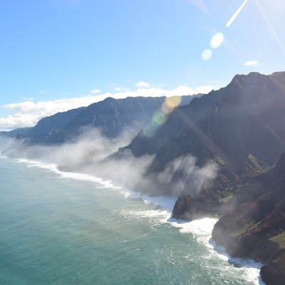Photograph Kauai from a Helicopter