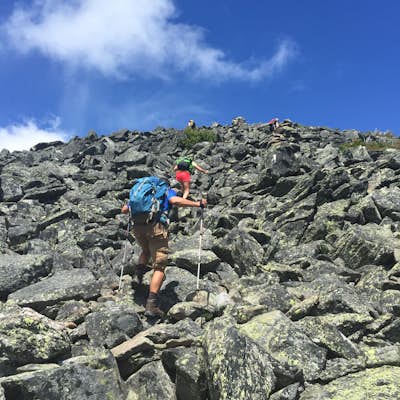 Backpack to Osgood Tentsite and Hike Mount Madison