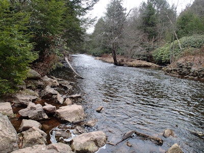 Hike to Hawk Falls in Hickory Run State Park, Hawk Falls Trailhead