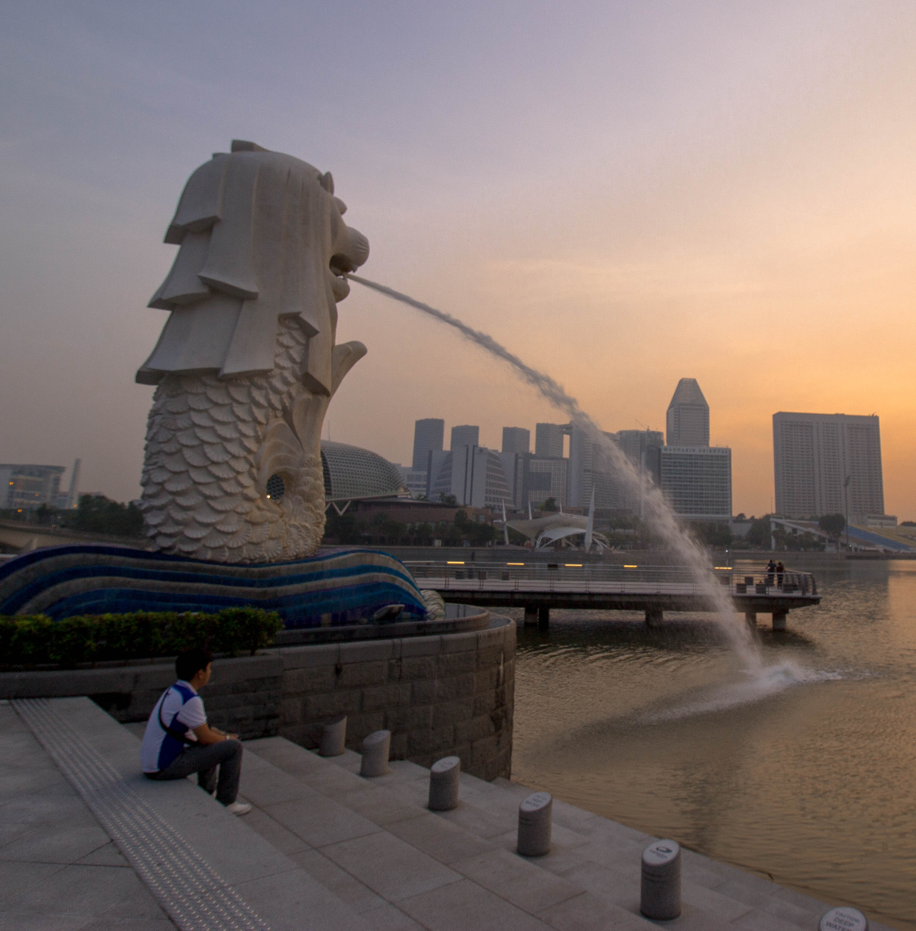Catch the Sunrise at Merlion Park