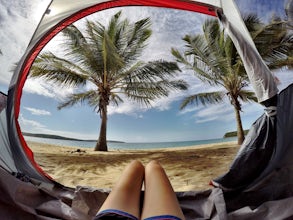 Camp at Sun Bay Beach