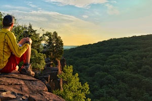 Hike the Tower Trail to the Blue Trail at Sleeping Giant SP