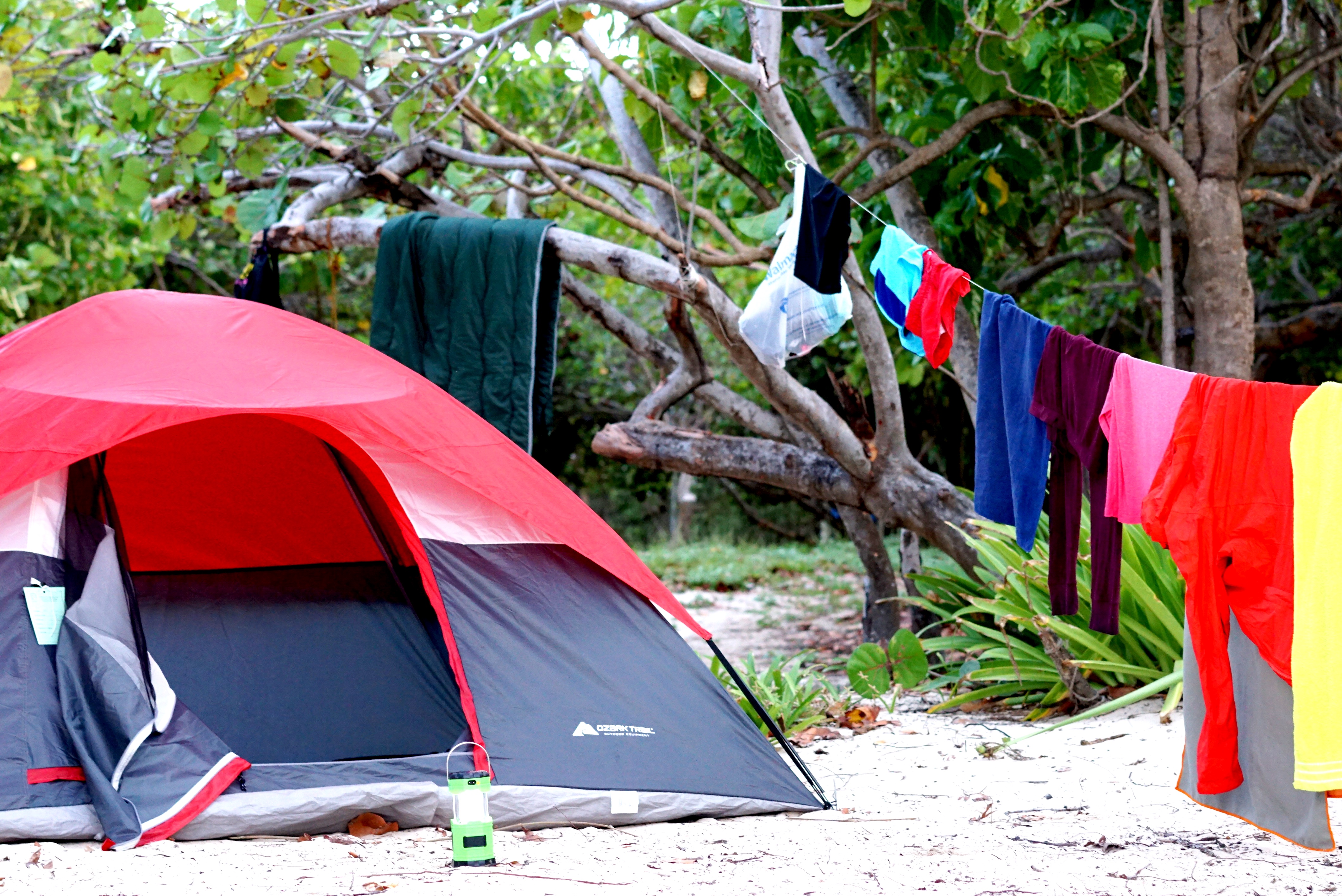 Camp at Flamenco Beach