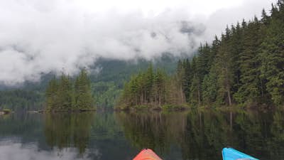 Kayaking Buntzen Lake