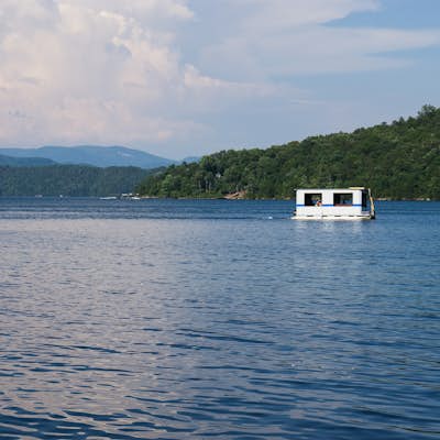 Boat on Lake Jocassee